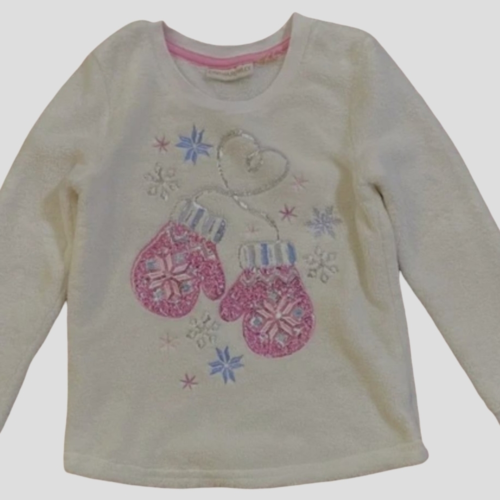 Cynthia Rowley Girl Sweater with Pink Mittens Size 8🔥5$ If You Get Bundle🔥